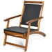 Close-up of the Folding Lounge Chair by Dream Yard Oasis - Highlighting the ergonomic backrest and deep seat for maximum comfort in a stylish outdoor setting.
