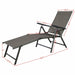Dimensions of 2-Piece Adjustable Outdoor Chaise Lounge Chairs - Weather Resistant Pool Recliners showcased with a measuring guide.