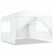 Inside view of the 10'x10' Outdoor Canopy Tent with 4 Removable Sidewalls showing two windows for natural light.