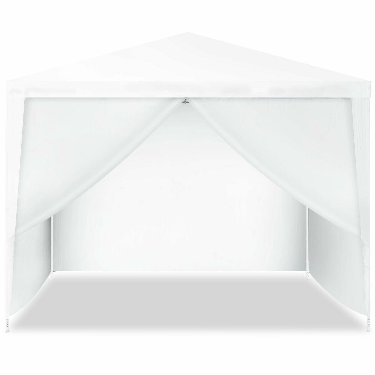 Open front view of the 10'x10' Outdoor Canopy Tent with 4 Removable Sidewalls, demonstrating its spacious design.