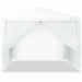 Open front view of the 10'x10' Outdoor Canopy Tent with 4 Removable Sidewalls, demonstrating its spacious design.