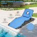 Close-up of the Adjustable Beach Chaise Lounge Chair with Face Hole made of high-strength Oxford cloth, highlighting its waterproof and tear-resistant qualities.