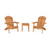 3-Piece Eucalyptus Adirondack Chair Set with Widened Armrests and Convenient Side Table displayed in a clean, minimalistic background.