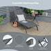 6-Position Adjustable Outdoor Chaise Lounge Chair with Wheels by Dream Yard Oasis, showcasing exquisite workmanship with breathable fabric and sturdy back support, perfect for outdoor relaxation.
