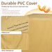 Durable PVC cover for the 32-Inch Propane Fire Pit Table with Lava Rocks, emphasizing waterproof and wear-resistant features.