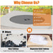 Comparison of the 34" Square Concrete Propane Fire Pit Table with others, showcasing its durable and safe design made from natural materials.