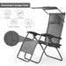 Dream Yard Oasis Folding Recliner Lounge Chair with Canopy, showcasing breathable material and comfortable design.