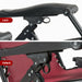 Close-up view of the locking mechanism on the Oversize Heavy Duty Folding Recliner Lounge Chair with Cup Holder by Dream Yard Oasis™, highlighting its 'Lock' and 'Unlock' options.