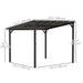 Outsunny 10' x 10' Waterproof Hardtop Gazebo dimensions showcasing spacious design with clear measurements for enhanced outdoor enjoyment.