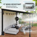 Wind-resistant design of the Outsunny 10' x 14' Waterproof Hardtop Gazebo, demonstrating stability in outdoor settings.