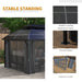 Outsunny 13' x 10' Double Roof Gazebo featuring a stable aluminum frame and removable curtains, with ground stakes and expansion screws for secure installation. Perfect for outdoor gatherings and relaxation.
