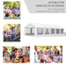 People enjoying various outdoor gatherings under the Outsunny 32'x16' Heavy Duty Steel Outdoor Wedding Canopy Tent with UV Protection & 4 Sidewalls. Ideal for birthdays, picnics, and family celebrations from Dream Yard Oasis™.
