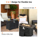Versatile 42-Inch Propane Fire Pit Table by Dream Yard Oasis™, showcasing its 2-in-1 design as both a stylish coffee table and a functional fire pit.