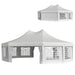 29.2x21.3Ft High Peak Decagonal Party Tent showcasing its removable walls and elegant design, perfect for weddings and events from Dream Yard Oasis™.